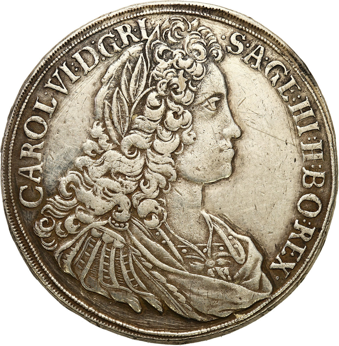 Śląsk. Karol VI (1711-1740). Talar 1718, Wrocław